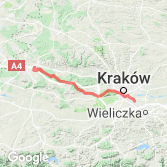 Mapa Rajd Rowerowy Kraków - Trzebinia 2018